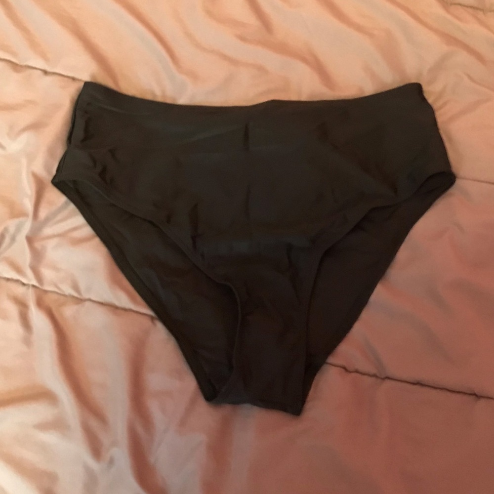 Black High-Waisted Bikini Bottoms